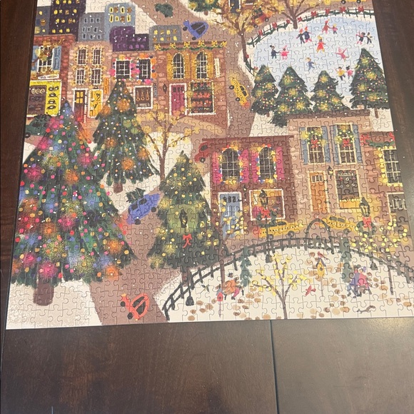 Galison Sparkling City Foil Puzzle. 1000 pieces.  Complete with poster - Picture 8 of 9